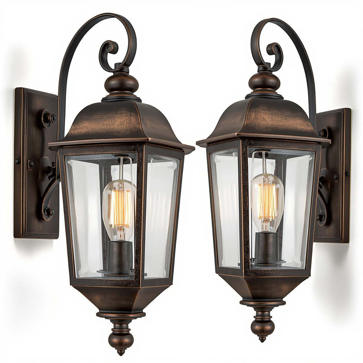 Outdoor Wall Lantern Solar AC