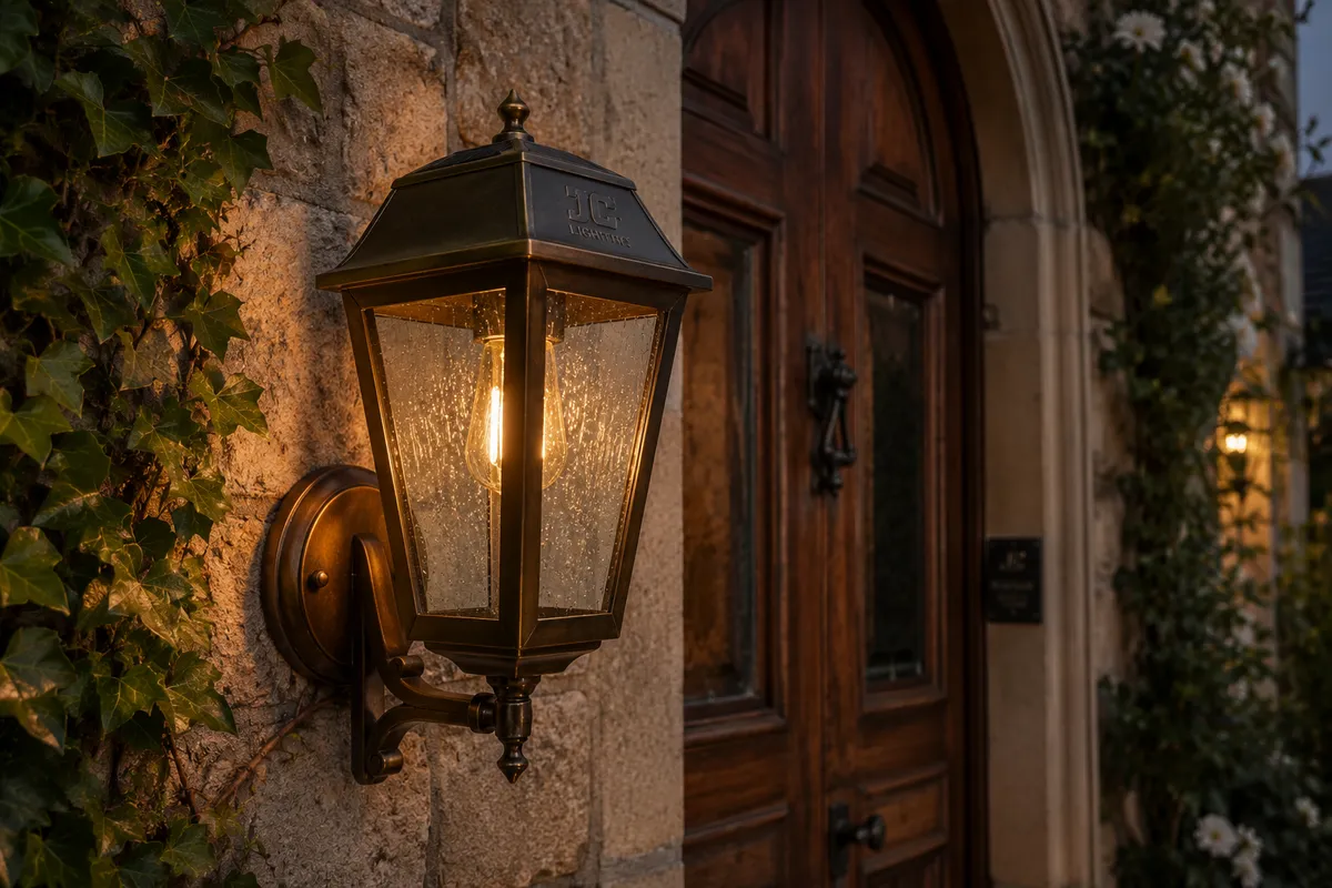 Outdoor Wall Lantern Solar AC