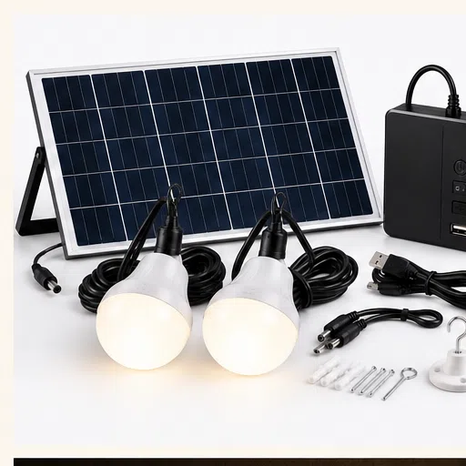 Solar Home Lighting Kit (2 Lights) — image 1
