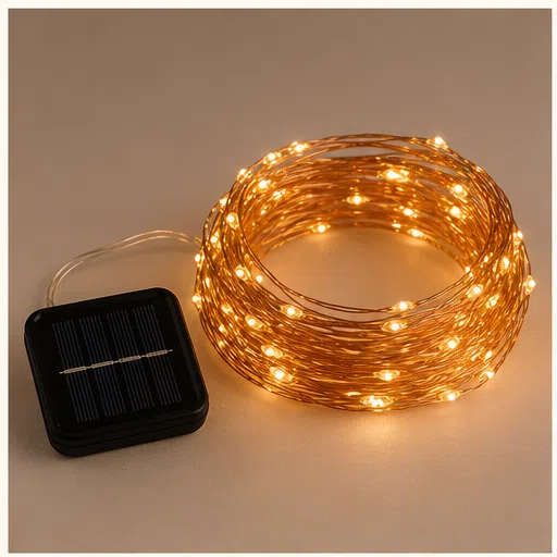 Solar Fairy Copper Wire String Lights — image 1