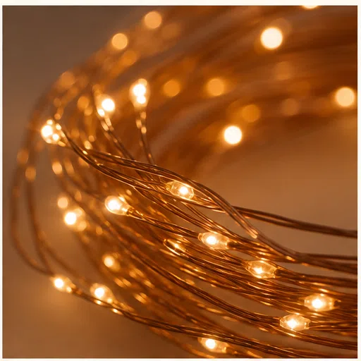 Solar Fairy Copper Wire String Lights — image 2