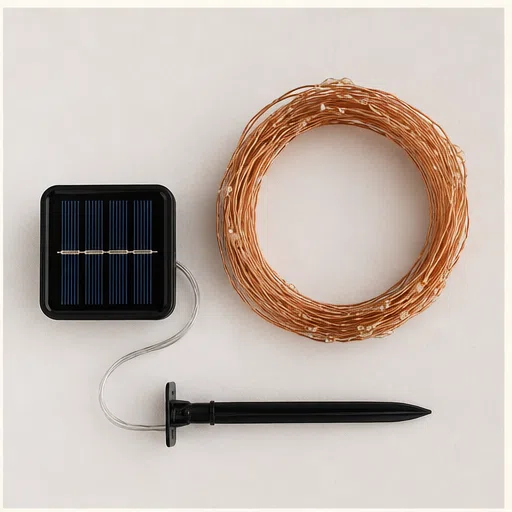 Solar Fairy Copper Wire String Lights — image 3