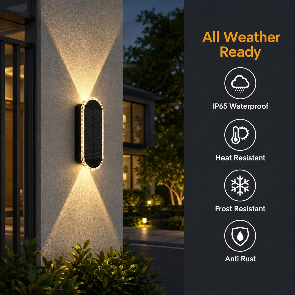 Up-Down Solar Wall Light — image 2