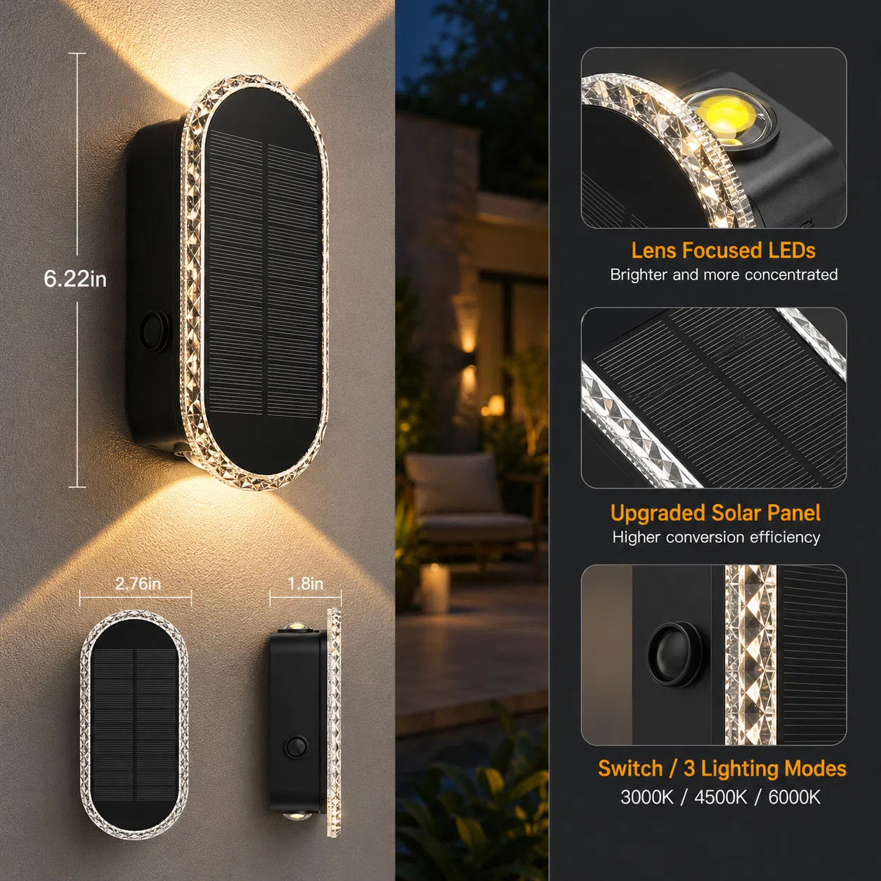 Up-Down Solar Wall Light — image 5
