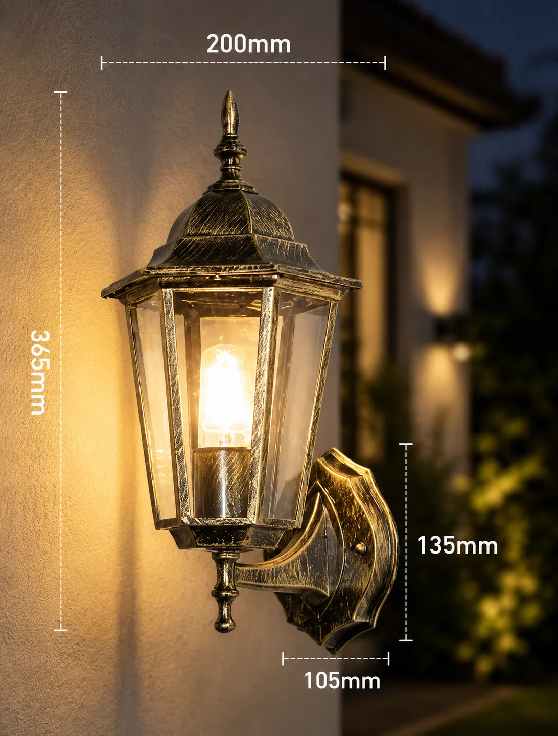 Outdoor Wall Lantern · Solar / AC — image 4