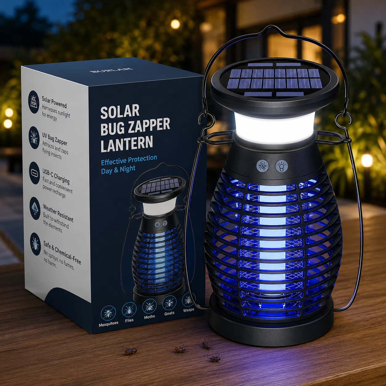 Solar Bug Zapper Light — image 5