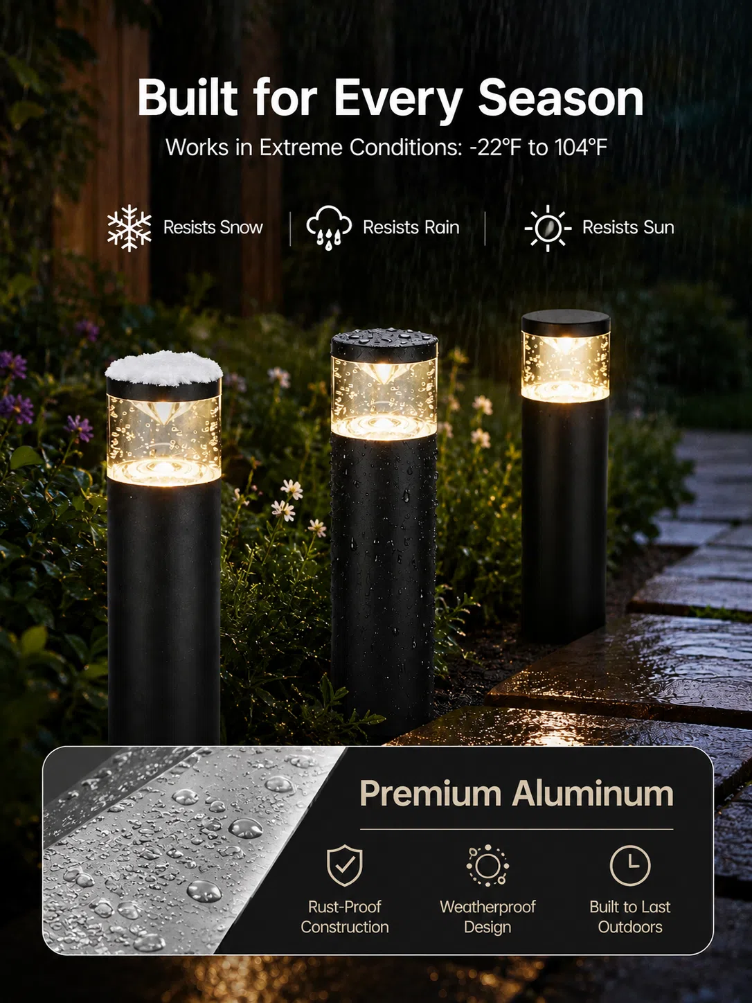 Solar Courtyard Column Light (1–2m) — image 1