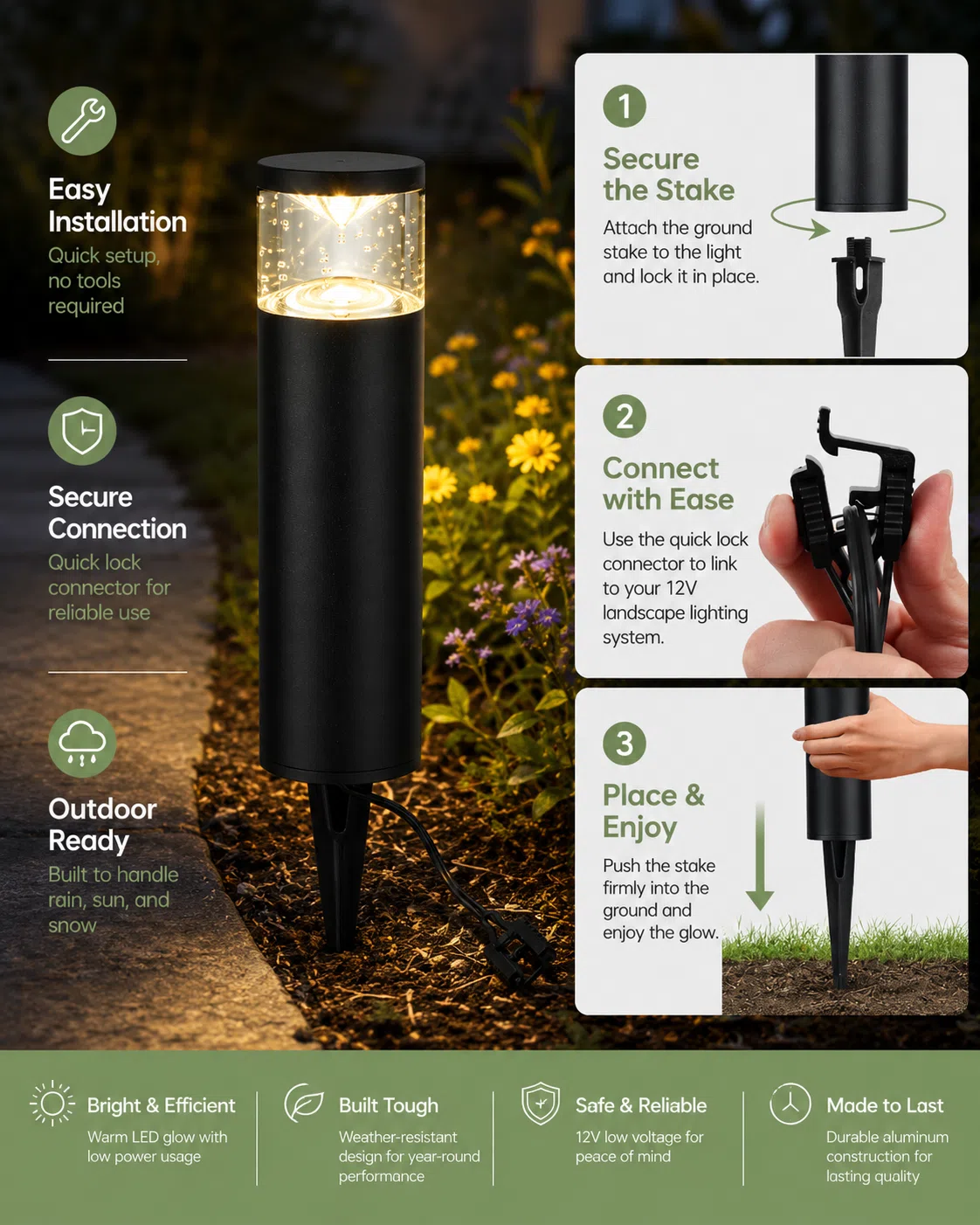 Solar Courtyard Column Light (1–2m) — image 3