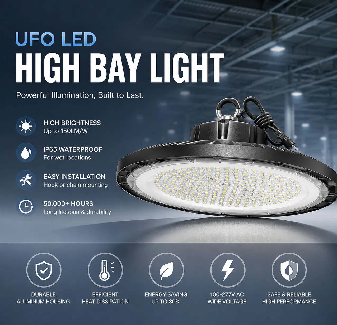 UFO High Bay Light (100–300W) — image 1