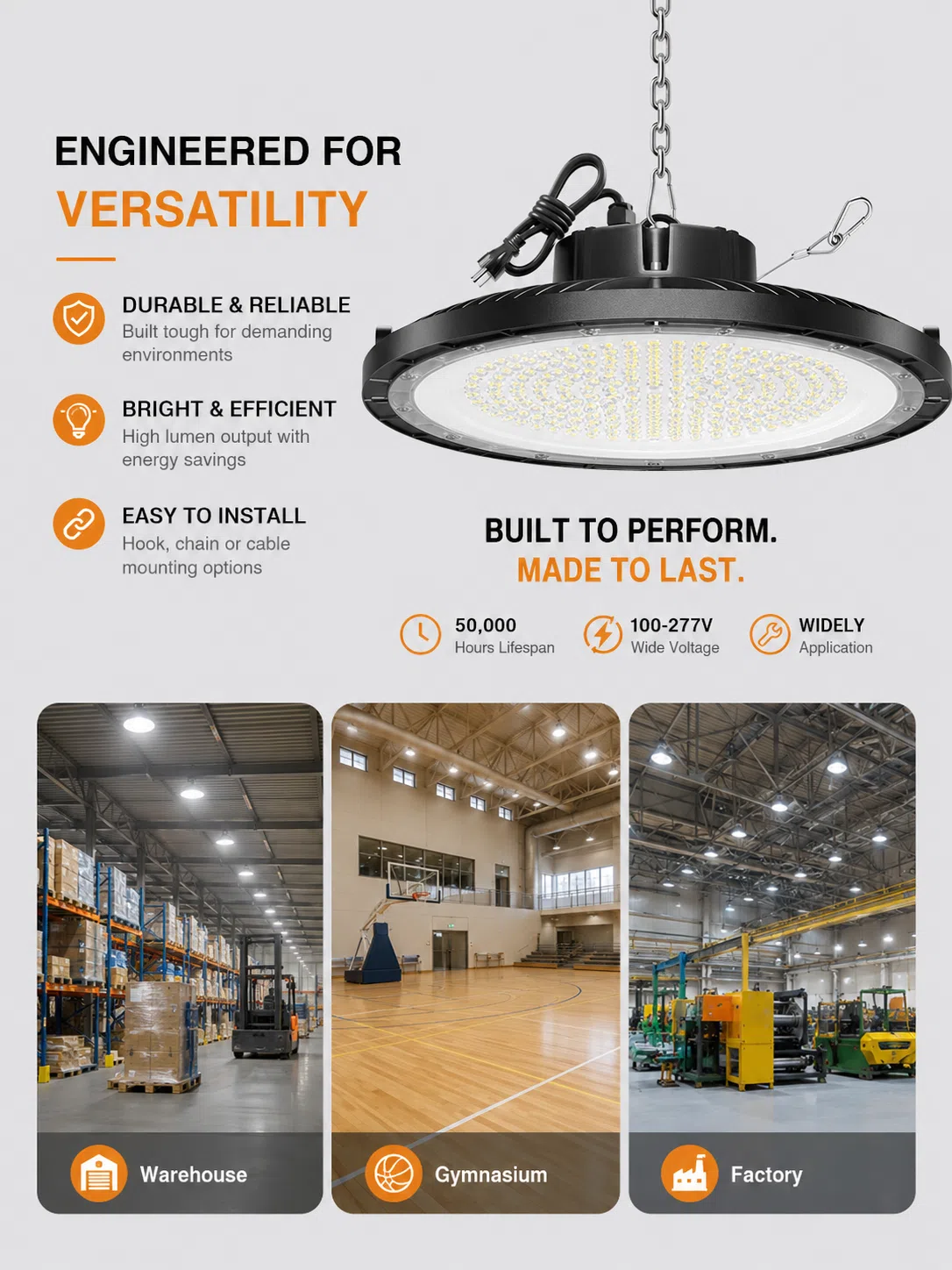 UFO High Bay Light (100–300W) — image 5
